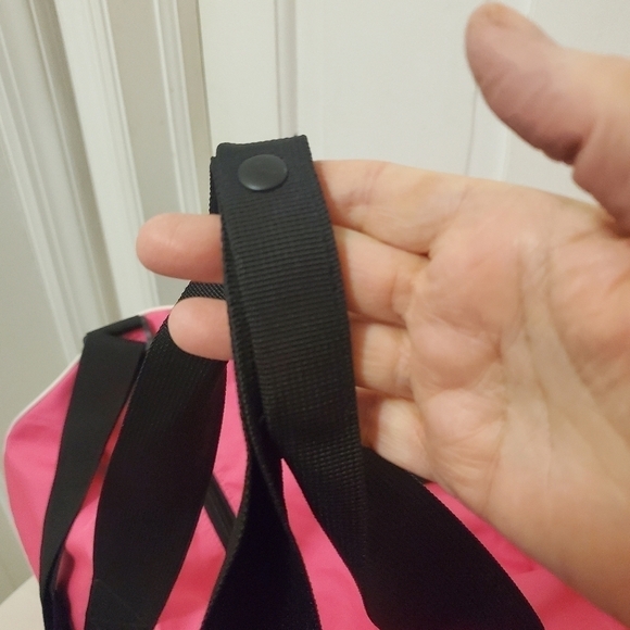 "PINK" Large Zip Close Weekender Duffle Bag, colorful, lightweight - Picture 6 of 10